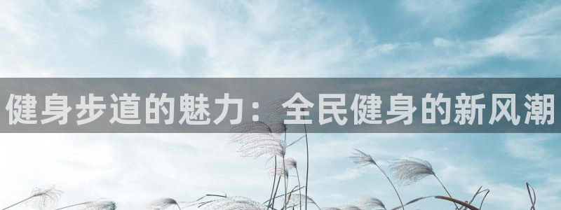 尊龙休闲e站怎么样：健身步道的魅力：全民健身的新风潮